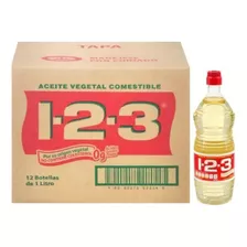 Aceite Vegetal 1-2-3 1caja Con 12 Pz De 1 Lt C/u