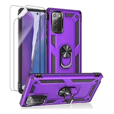 Funda Para Samsung Galaxy Note 20, Violeta/anillo/resiste...