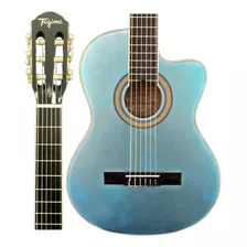 Guitarra Tagima Cartagena Lake Placid Blue Satin (lpbs) Material De Diapasón Techwood Orientación Derecha