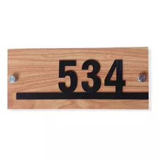 Placa Decorativa Numeros De Casa 13x30cm Hasta 5 Numeros Ma2