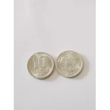 10 Centavos 1956 Flor De Cunho - Alumínio!