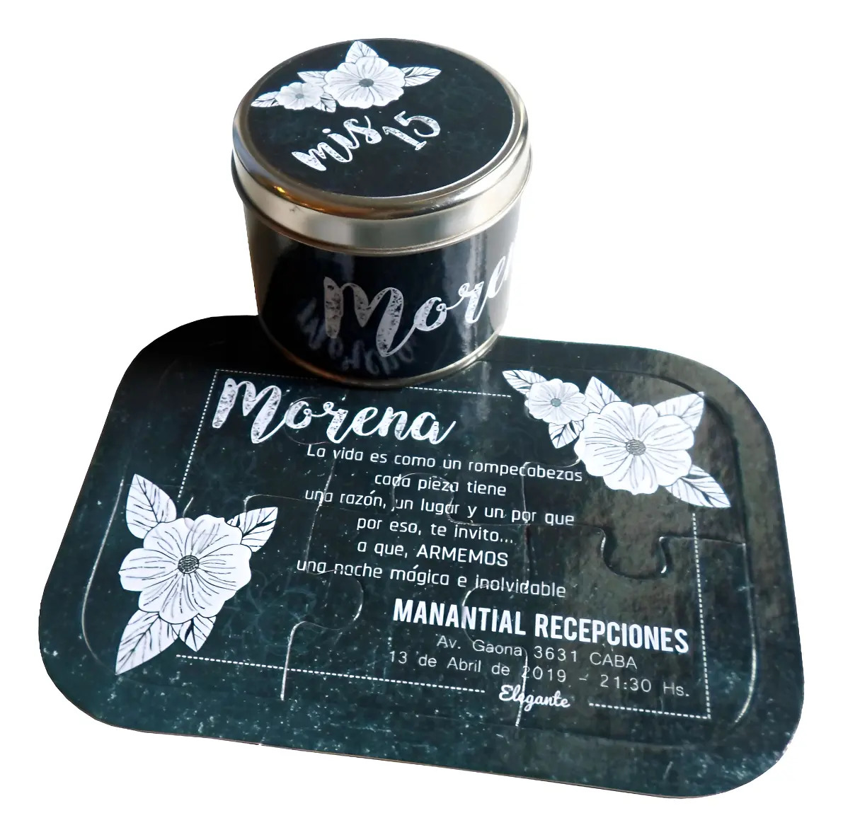 Rompecabezas 6 Pz Personalizado C/ Lata Metalica - 10u