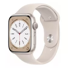 Apple Watch Séries 8 Gps Estelar Com Pulseira Estelar 45mm