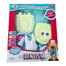 Kit Dentista Brinquedo Infantil Urso 5 Peças