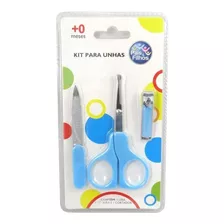 Kit Tesoura, Cortador E Lixa Para Unhas-recém Nascido - Azul