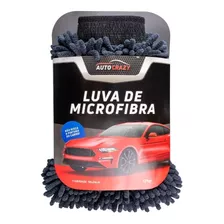 Luva De Microfibra Black Lavagem Automotiva Carro Auto Crazy