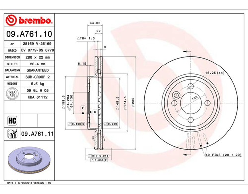 Un Disco Ventilado Front Mini Cooper Brembo 07/15 Foto 2