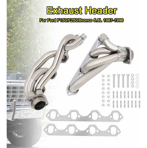 Headers Ford F-150 F-250 Bronco 87 88 89 90 91 A 96 5.8 Ohv Foto 4