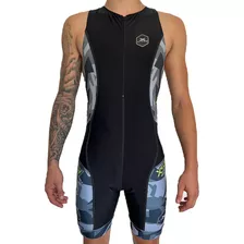 Enterito Body De Triatlon Ciclismo Running Hombre Sin Manga