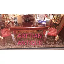 Arttian. Importante Juego De Comedor Mesa Y 6 Sillas Frances