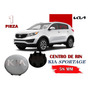 2 Centros De Rin Sportage 58 Mm Gris/logocrom