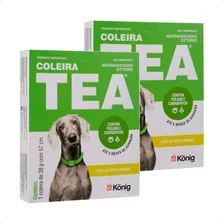 2 Coleira Antipulgas Tea 327 Para Cães E Gatos Porte Grande