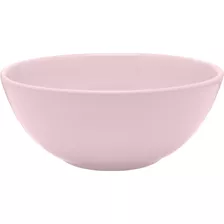 Kit Conjunto 4 Tigelas Bowl Oxford Cores Colors 600ml 16cm Cor Rosa