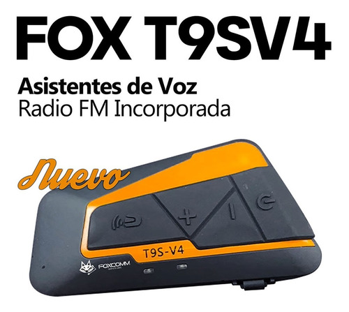 Intercomunicador Moto Fox T92 V4 P/4 Pilotos Simultneos Foto 2