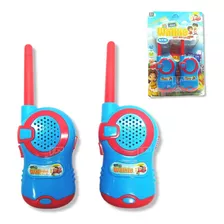 Kit 2 Brinquedo Walkie Talkie Radio Crianças Menino Menina