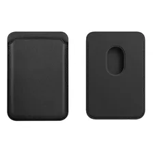 Tarjetero Cellbox Magnético De Cuero Para iPhone 12 / 13 / 14 / 15 - Compatible Con Magsafe - Color Negro