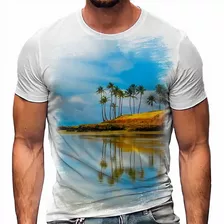 Camiseta Paisagem Praia Mar Ilha A