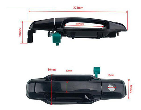 Manija De Puerta Exterior Para 2003-2009 Kia Sorento Ex Lx Foto 2