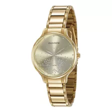 Relogio Mondaine Feminino 53862lpmvde2 Dourado Social Cor Do Fundo Dourado, Strass