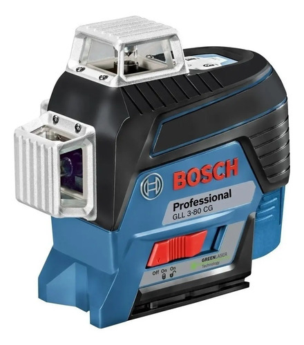 Nivel Láser Líneas Verde 360 Bosch Gll 3-80cg 30m + Recept