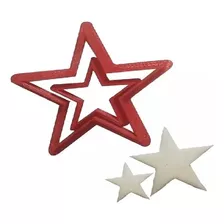 Cortante Plástico Estrella 2 Tamaños