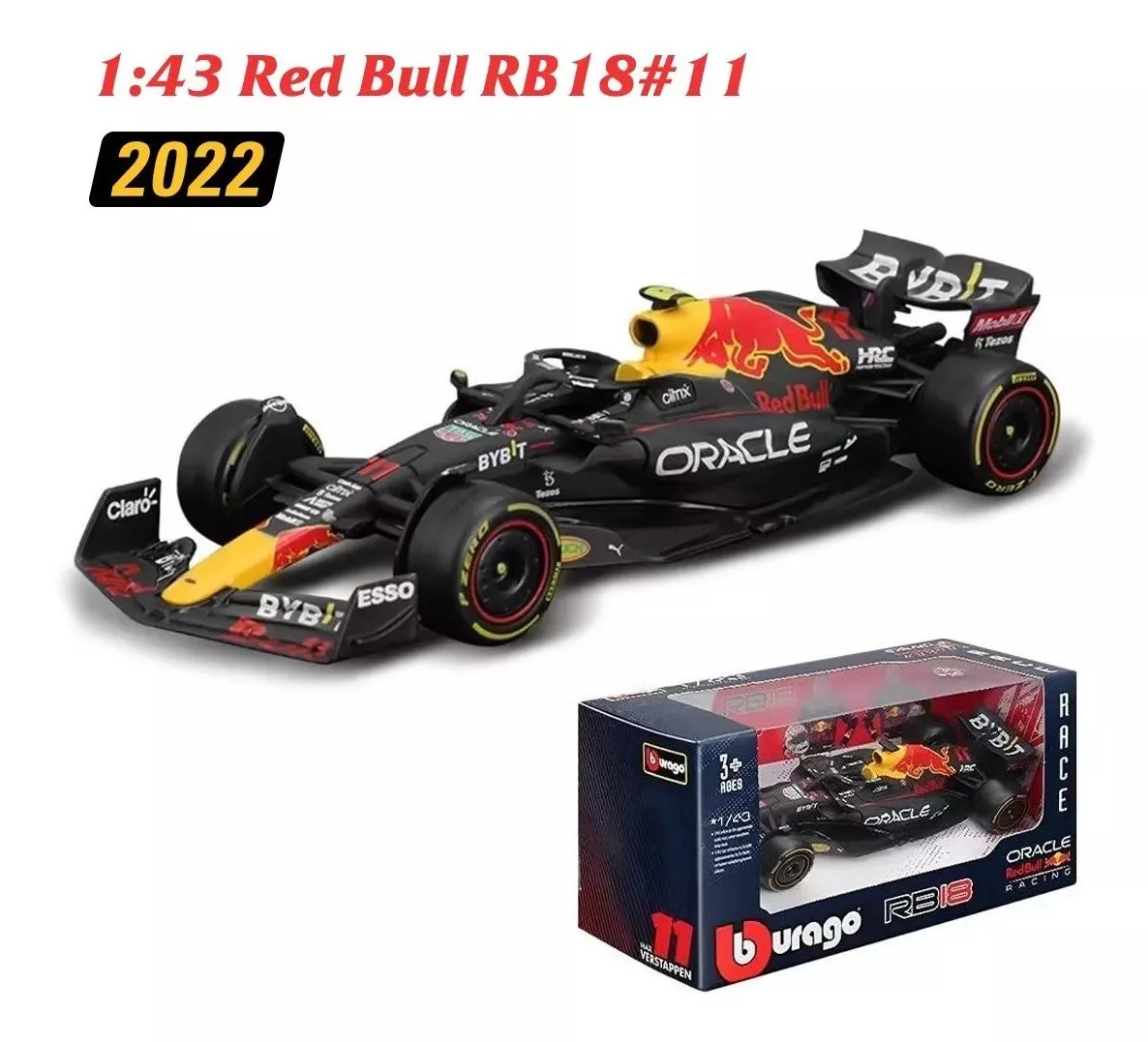 Red Bull Rb 16b Checo Pérez Fórmula 1 Carro A Escala 1:43