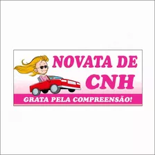 Adesivo Magnético Motorista Recém Habilitada Carro Cnh Nova