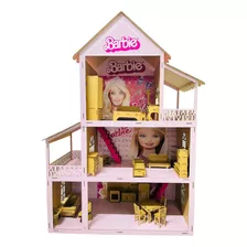 Casinha De Bonecas Barbiee Lol Polly Gigante Mobiliada 130cm