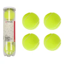 Tubo De 4 Pelotas De Tenis Toplife Ballesde Tennis