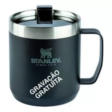 Caneca Camp Mug Stanley - Matte Black Inox