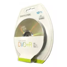 Dvd+r Memorex Lightscribe 16x 4.7gb Crea Tu Estilo Pack X 10