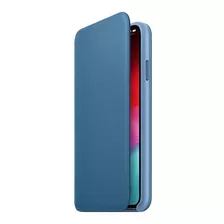 Apple Funda De Cuero Folio iPhone XS Max Azul Cabo