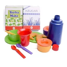 Set De Mate En Canasta Juguete Infantil Cocina Y Accesorio