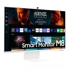 Monitor Inteligente Samsung 32 Ultrawide Uhd Va 4k Ls32bm801ul, Color Blanco, 110 V/220 V