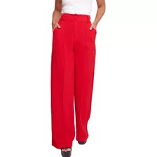 Calça Alfaitaria Pantalona Wide Leg Social Feminina