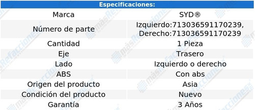 Maza Tra Izq O Der C/abs Buick Lucerne 06-11 Syd Foto 2