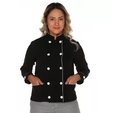 Dolmã Chef Feminino Duplo Abotoamento