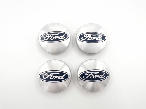 4 Tapas Para Rin Ford Fiesta Focus Escape Figo 54mm Silver Foto 5