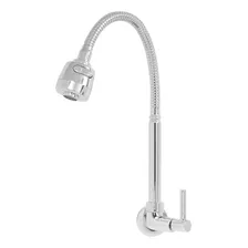 Torneira Gourmet Cromado Flexível Cozinha C34 Parede 1/4 V