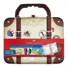 Faber Castell Maleta Vintage World Traveller Case + Brindes