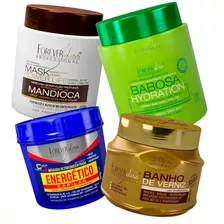 Kit Banho De Verniz, Energético, Mandioca E Babosa 240 G