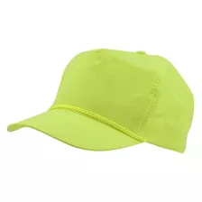 Nylon Casquillo De Golf De La Arruga - Amarillo De Neón Osfm