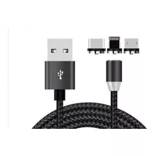 Cabo Usb Carregador 3 Em 1 P/ Android Tipo C iPhone