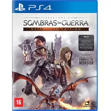 Sombras Da Guerras - Ps4 Jogo Lacrado 