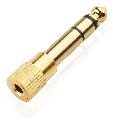 Adaptador Plug Trs Mini Jack 3.5mm Trs Jack 6.3mm