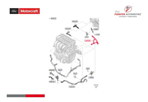 Manguera Calefaccion Ford Escape Europa Cbs 2015 2016 2017 Foto 5