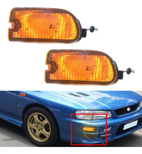 Par Intermitentes Led Parachoques Subaru Impreza Gc Foto 2