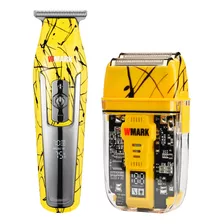 Kit De Maquina Wmark Acabamento C24 + Ng 995 Shaver Amarela