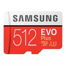 Cartão De Memória Samsung Mb-mc512ga/am Evo Plus Com Adaptador Sd 512gb