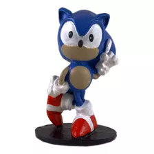 Boneco Sonic The Hedgehog Em Resina 13cm